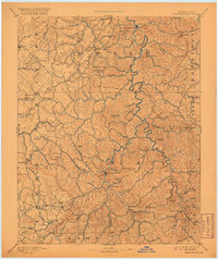 Manchester 1891 topographic map thumbnail