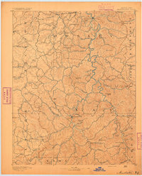 Manchester 1891 topographic map thumbnail