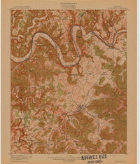 Monticello 1914 topographic map thumbnail