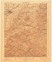 Mount Eden 1927 topographic map thumbnail
