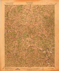 Paintsville 1917 topographic map thumbnail