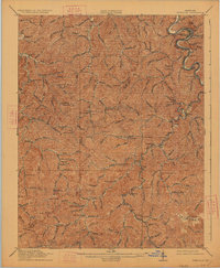 Pikeville 1916 topographic map thumbnail