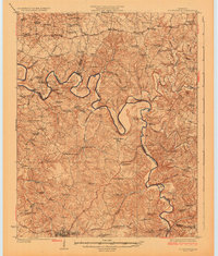 Scottsville 1926 topographic map thumbnail