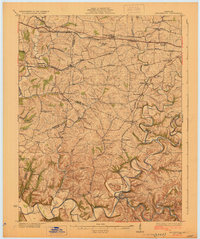 Taylorsville 1929 topographic map preview