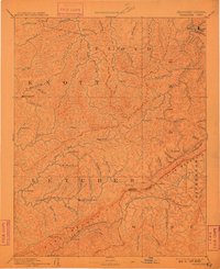 Whitesburg 1892 topographic map thumbnail