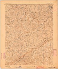 Whitesburg 1890 topographic map thumbnail