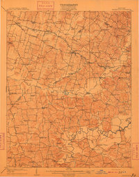 Whitesville 1909 topographic map thumbnail