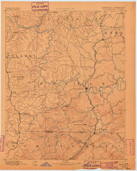 Williamsburg 1890 topographic map thumbnail