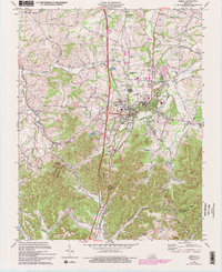 Berea 1970 topographic map thumbnail