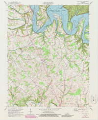Cane Valley 1970 topographic map thumbnail