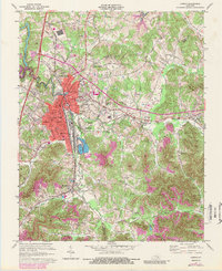 Corbin 1970 topographic map thumbnail