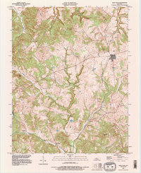 Glen Dean 1993 topographic map thumbnail