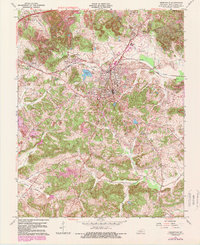 Greenville 1963 topographic map thumbnail
