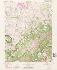 Little Hickman 1952 topographic map thumbnail
