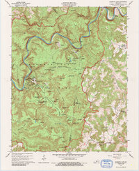 Mammoth Cave 1965 topographic map thumbnail