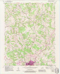 Scottsville 1954 topographic map thumbnail