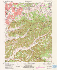 Valley Station 1982 topographic map thumbnail