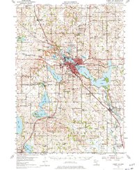Albert Lea 1954 topographic map thumbnail