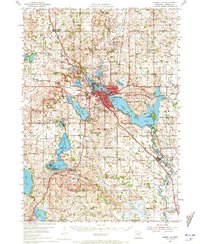 Albert Lea 1954 topographic map thumbnail
