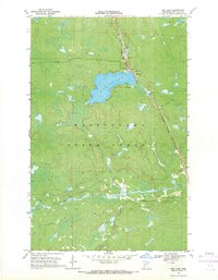 Ash Lake 1968 topographic map thumbnail