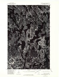 Basswood Lake NW topographic map thumbnail