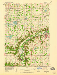 Belle Plaine 1957 topographic map thumbnail