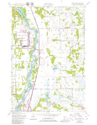 Belle Prairie 1956 topographic map thumbnail