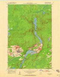 Biwabik 1950 topographic map preview