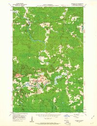Biwabik NE 1950 topographic map thumbnail