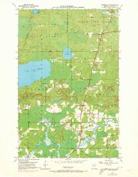 Biwabik NW 1950 topographic map thumbnail