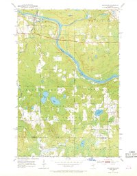Brookston 1953 topographic map thumbnail