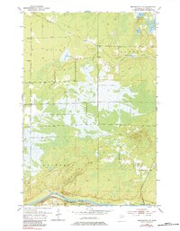 Brookston NW 1953 topographic map thumbnail