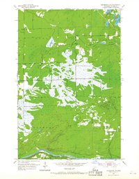 Brookston NW 1953 topographic map thumbnail