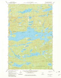 Brule Lake 1960 topographic map thumbnail