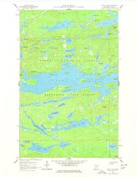 Brule Lake 1960 topographic map thumbnail