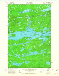 Brule Lake 1960 topographic map thumbnail