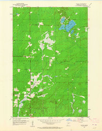 Canyon 1953 topographic map thumbnail