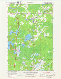 Central Lakes 1951 topographic map thumbnail
