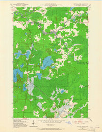Central Lakes 1951 topographic map thumbnail