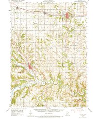 Chatfield 1954 topographic map preview