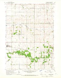 Claremont 1965 topographic map thumbnail