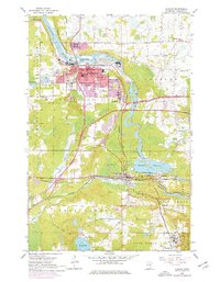 Cloquet 1954 topographic map thumbnail
