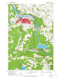 Cloquet 1954 topographic map thumbnail