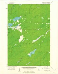 Comstock Lake 1957 topographic map thumbnail