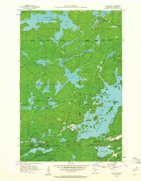 Crab Lake 1956 topographic map thumbnail