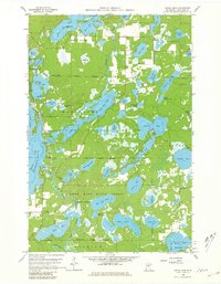 Cross Lake 1960 topographic map thumbnail