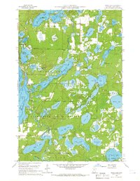 Cross Lake 1960 topographic map thumbnail