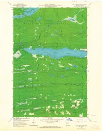 Devil Track Lake 1960 topographic map thumbnail