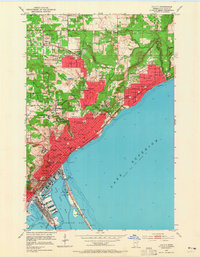 Duluth 1953 topographic map preview