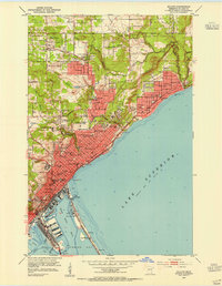Duluth 1953 topographic map preview